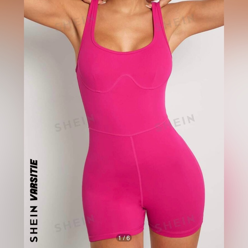 Red Athletic Jumpsuit/Onesie! (size small)